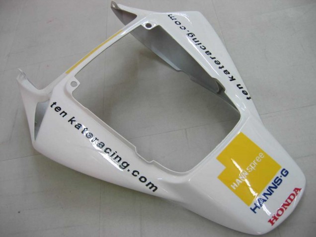 2006-2007 Honda CBR1000RR Motorcycle Fairings - White Green Glossy Black Hannspree 52