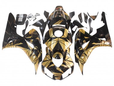 Cheap 2006-2007 Honda CBR1000RR Motorcycle Fairings - Gold Glossy Black