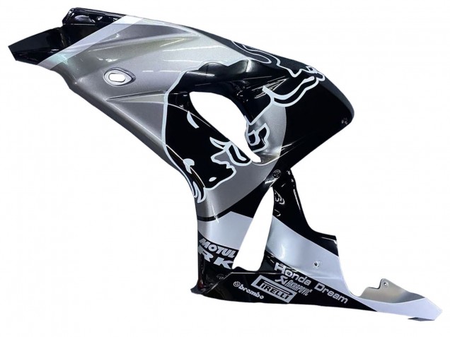 2006-2007 Honda CBR1000RR Motorcycle Fairings - Silver Glossy Black Red Bull