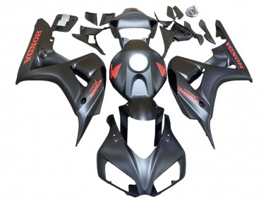 Cheap 2006-2007 Honda CBR1000RR Motorcycle Fairings - Matte Black Red Decals