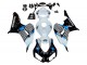2006-2007 Honda CBR1000RR Motorcycle Fairing - White Blue Glossy Black