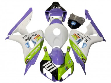 Cheap 2006-2007 Honda CBR1000RR Motorcycle Fairings - White Purple Green Glossy Black