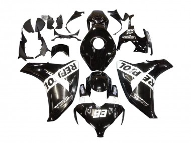 Cheap 2008-2011 Honda CBR1000RR Motorcycle Fairings - Glossy Black White Repsol 93