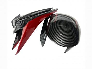 Cheap 2008-2011 Honda CBR1000RR Motorcycle Fairings - Black Carbon Fiber Red