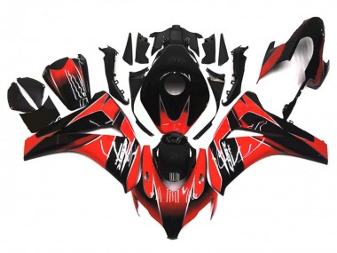 Cheap 2008-2011 Honda CBR1000RR Motorcycle Fairing - Red Glossy Black