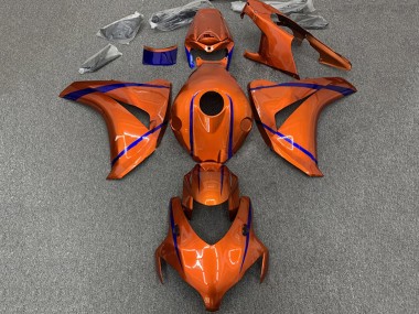 Cheap 2008-2011 Honda CBR1000RR Motorcycle Fairings - Orange Blue Stripe