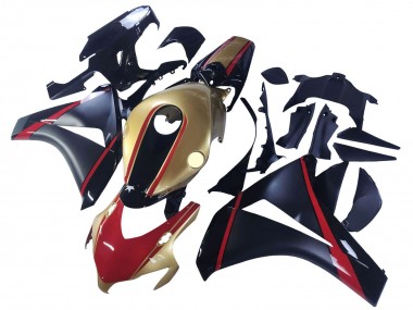 Cheap 2008-2011 Honda CBR1000RR Motorcycle Fairings - Gold Red Glossy Black