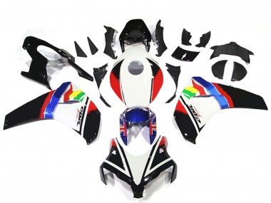 Cheap 2008-2011 Honda CBR1000RR Motorcycle Fairings - White Red Blue Glossy Black Star