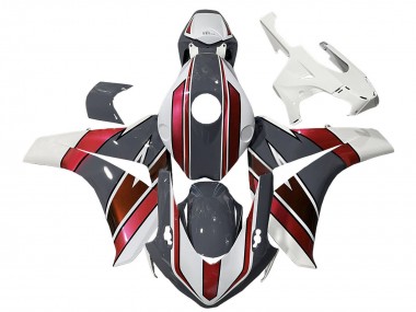 Cheap 2008-2011 Honda CBR1000RR Motorcycle Fairings - White Red Grey