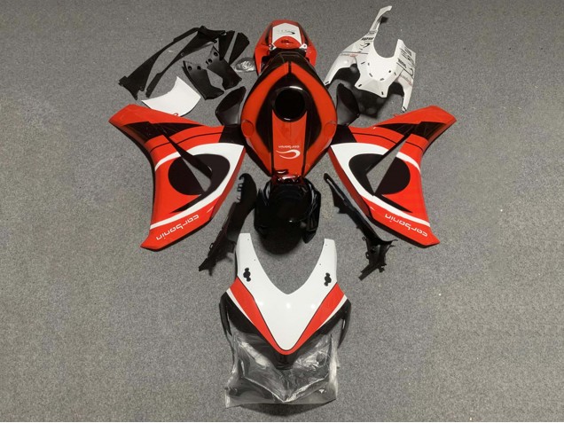 2008-2011 Honda CBR1000RR Motorcycle Fairing Kits - White Red Glossy Black