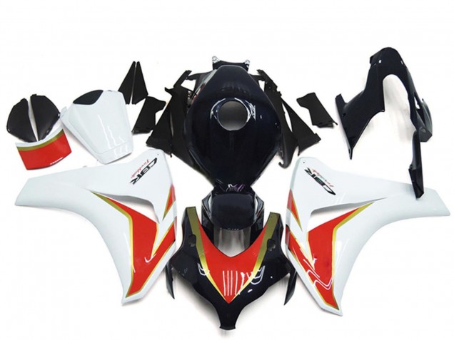 2008-2011 Honda CBR1000RR Motorcycle Fairing - White Red Glossy Black