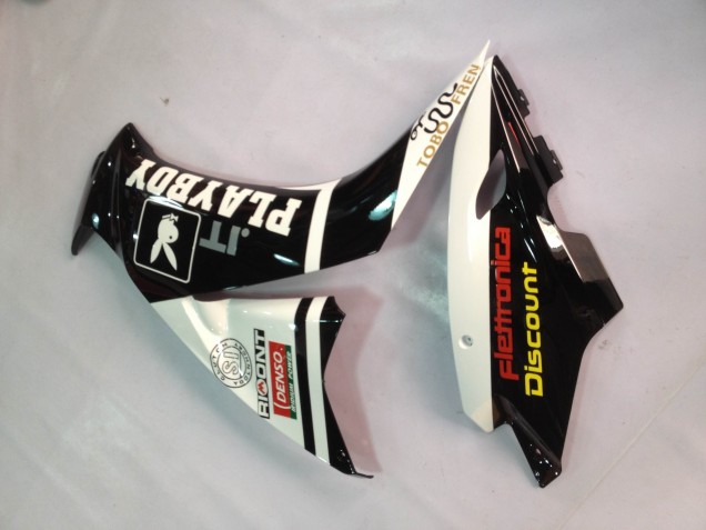 2012-2016 Honda CBR1000RR Motorcycle Fairings - White Glossy Black Rizoma Playboy