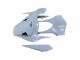 2012-2016 Honda CBR1000RR Motorcycle Fairings - Light Grey Glossy Black Red Bull