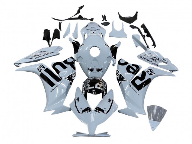 2012-2016 Honda CBR1000RR Motorcycle Fairings - Light Grey Glossy Black Red Bull