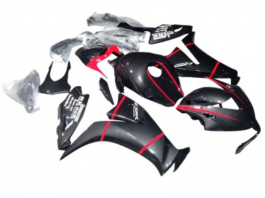 Cheap 2012-2016 Honda CBR1000RR Motorcycle Fairings - Black Carbon Fiber Red