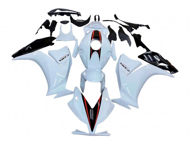 2012-2016 Honda CBR1000RR Motorcycle Fairings - White Glossy Black
