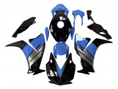 Cheap 2012-2016 Honda CBR1000RR Motorcycle Fairings - Light Blue Silver Glossy Black