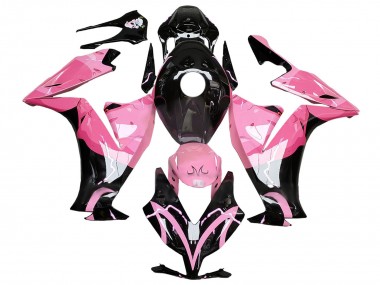Cheap 2012-2016 Honda CBR1000RR Motorcycle Fairings - Pink Glossy Black