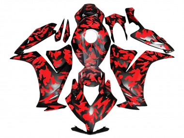 Cheap 2012-2016 Honda CBR1000RR Motorcycle Fairings - Red Glossy Black