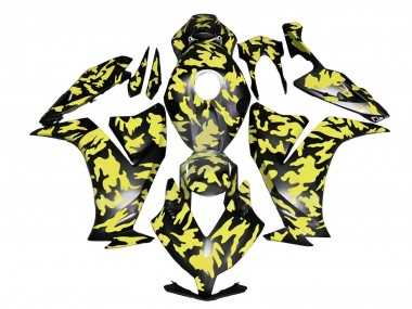 Cheap 2012-2016 Honda CBR1000RR Motorcycle Fairings - Yellow Grey Black Camouflage