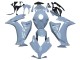2012-2016 Honda CBR1000RR Motorcycle Fairings - Light Grey