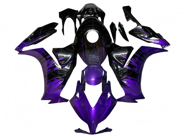 2012-2016 Honda CBR1000RR Motorcycle Fairings - Purple Glossy Black
