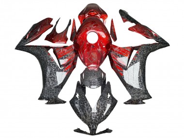 Cheap 2012-2016 Honda CBR1000RR Motorcycle Fairings - Red Black Forged Carbon Fiber