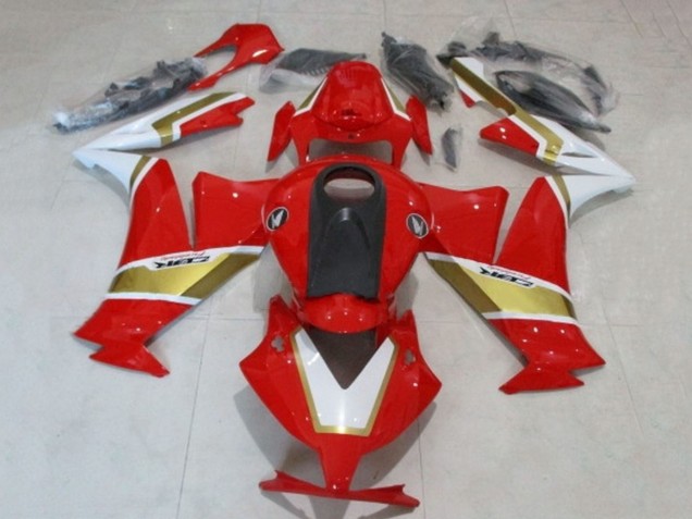 2012-2016 Honda CBR1000RR Motorcycle Fairings - White Red Gold