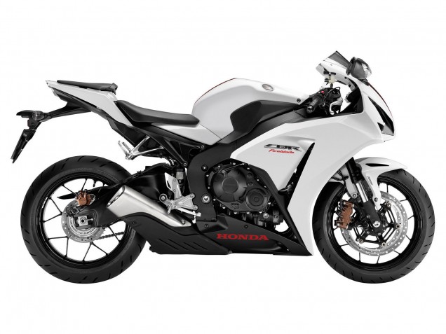 2012-2016 Honda CBR1000RR Motorcycle Fairings - White Matte Black
