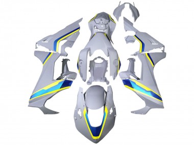 Cheap 2017-2023 Honda CBR1000RR Motorcycle Fairings - White Blue Yellow