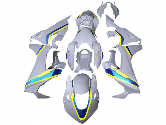 2017-2024 Honda CBR1000RR Motorcycle Fairings - White Blue Yellow