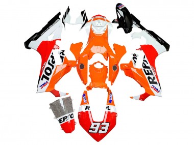 Cheap 2017-2023 Honda CBR1000RR Motorcycle Fairings - White Orange Red Glossy Black HRC Repsol 93