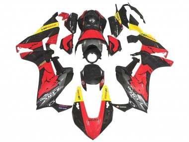 Cheap 2017-2023 Honda CBR1000RR Motorcycle Fairings - Red Yellow Black Carbon Fiber