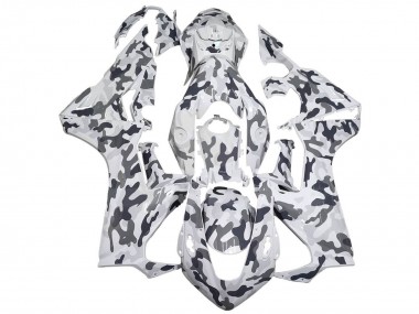 Cheap 2017-2023 Honda CBR1000RR Motorcycle Fairings - White Grey Camouflage