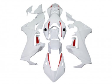 Cheap 2017-2023 Honda CBR1000RR Motorcycle Fairings - White with Red Line