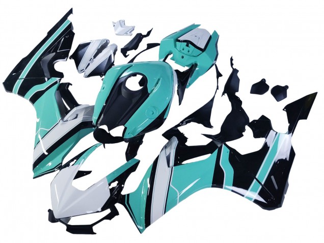 2017-2024 Honda CBR1000RR Motorcycle Fairings - White Light Blue Glossy Black