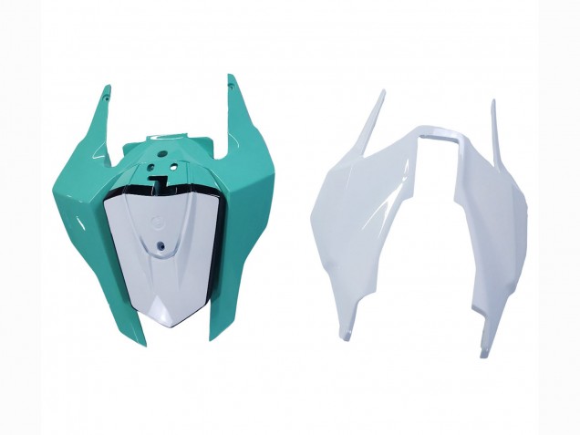 2017-2024 Honda CBR1000RR Motorcycle Fairings - White Light Blue Glossy Black