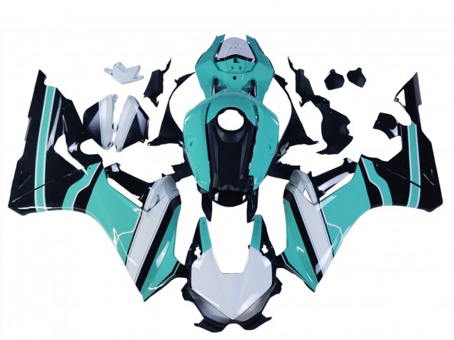 2017-2024 Honda CBR1000RR Motorcycle Fairings - White Light Blue Glossy Black