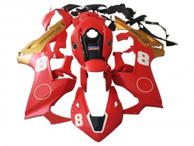 Cheap 2017-2023 Honda CBR1000RR Motorcycle Fairings - Red Gold Black HRC 8