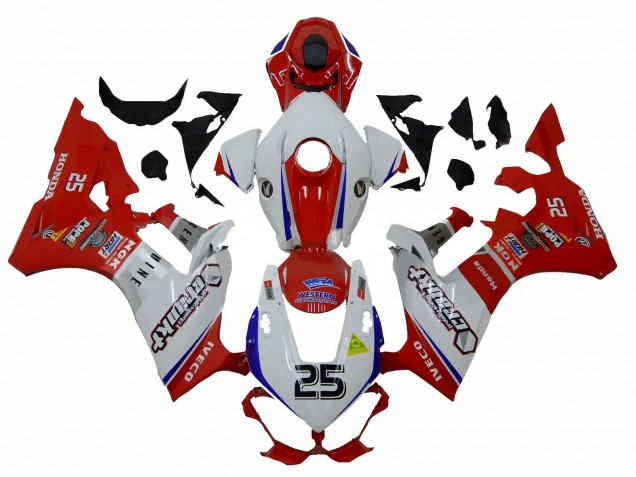 2017-2023 Honda CBR1000RR Motorcycle Fairings - White Red Blue 25