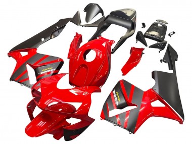 Cheap 2003-2004 Honda CBR600RR Motorcycle Fairings - Red Matte Black Racing