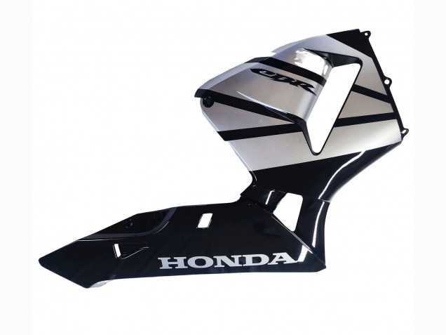 2003-2004 Honda CBR600RR Motorcycle Fairings - Silver Glossy Black