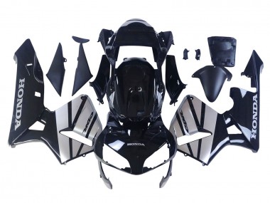 Cheap 2003-2004 Honda CBR600RR Motorcycle Fairings - Silver Glossy Black