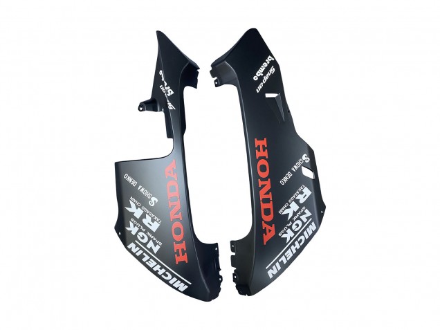 2003-2004 Honda CBR600RR Motorcycle Fairings - Matte Black Orange Repsol Rossi 46