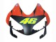 2003-2004 Honda CBR600RR Motorcycle Fairings - Matte Black Orange Repsol Rossi 46
