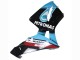 2003-2004 Honda CBR600RR Motorcycle Fairings - Light Blue Red Glossy Black Dunlop