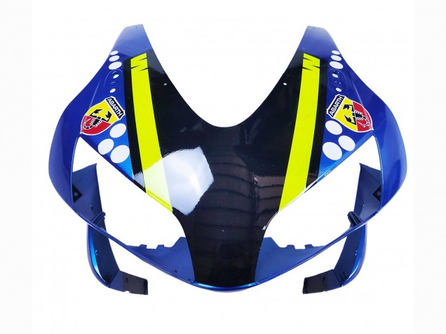 2003-2004 Honda CBR600RR Motorcycle Fairings - Blue Neon Yellow Glossy Black Shark