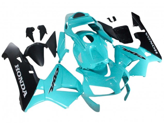 2003-2004 Honda CBR600RR Motorcycle Fairings - Light Blue Black