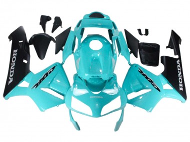 Cheap 2003-2004 Honda CBR600RR Motorcycle Fairings - Light Blue Black