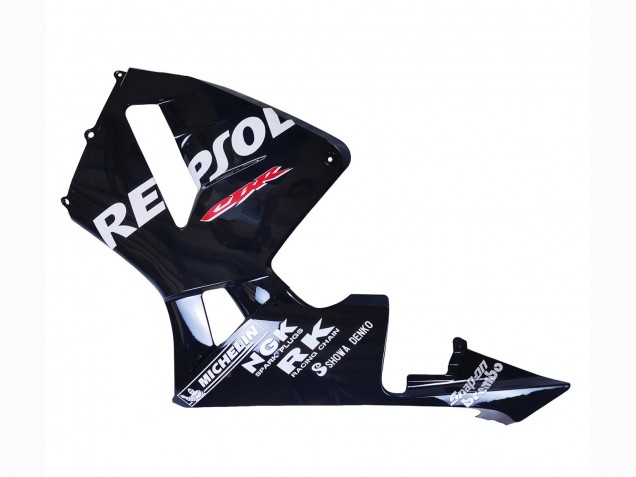 2003-2004 Honda CBR600RR Motorcycle Fairings - Glossy Black White Repsol